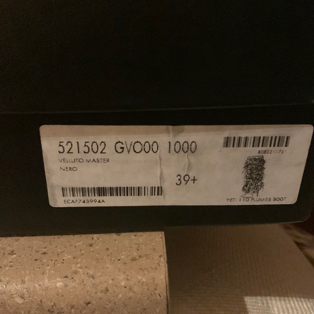 COPY - Ysl ostrich feather boots.